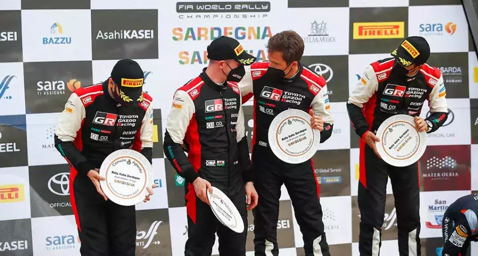 TOYOTA GAZOO Racing scores a remarkable one-two in Sardinia